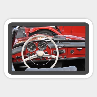 Vintage Mercedes Dashboard Sticker